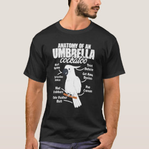 T-shirt Anatomie D'Un Parrot À Parapluie Cockatoo Birdwatc