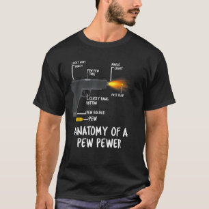 T-shirt Anatomie d'un pistolet à puces Ammo Modification m