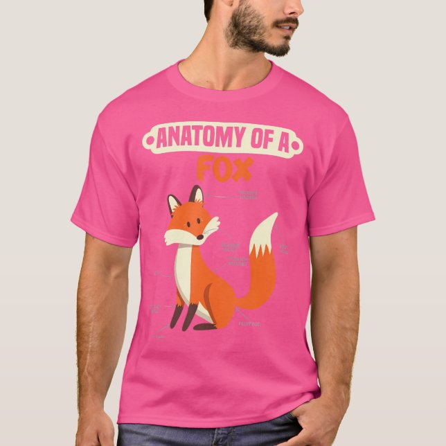 T-shirt Anatomie d'un renard (Devant)