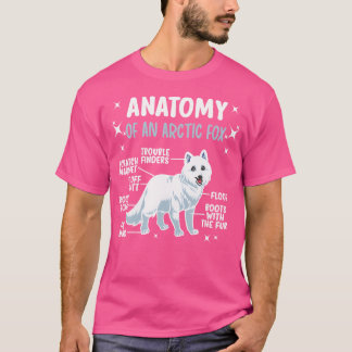 T-shirt Anatomie D'Un Renard De L'Arctique Foxes De L'Arct