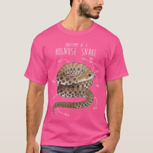 T-shirt Anatomie d'un serpent à nez retroussé drôle animal