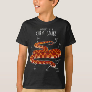 T-shirt Anatomie d'un serpent de maïs, Funny Pet Reptile s