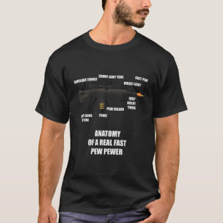 T-shirt Anatomie D'Un Véritable Fusil À Pot Rapide Amateur
