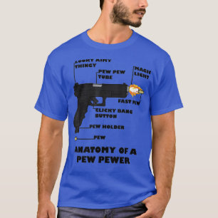 T-shirt Anatomie d'une arme à canon à mâcher et d'une arme