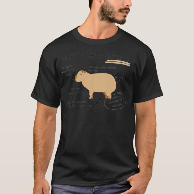 T-shirt Anatomie D'Une Capybara (Devant)