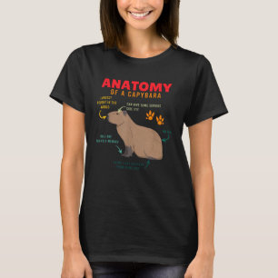 T-shirt Anatomie D'Une Capybara Capybara Pour Garçons Fill