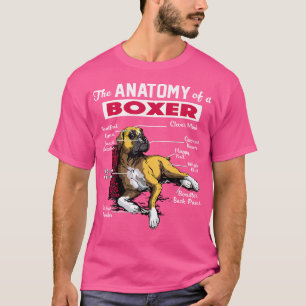 T-shirt Anatomie D'Une Chemise Chien Boxer - Chemise Drôle
