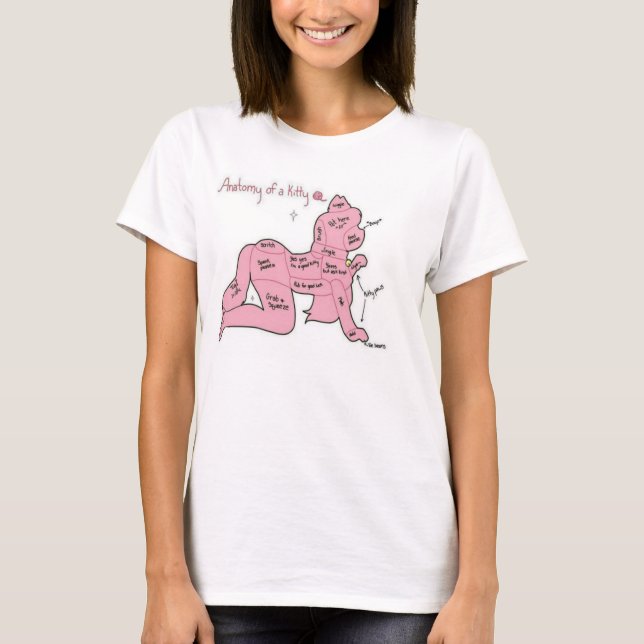 T-shirt Anatomie d'une chemise de Kitty (Devant)