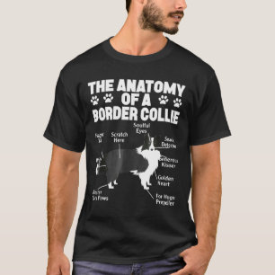 T-shirt Anatomie D'Une Collie Bordure