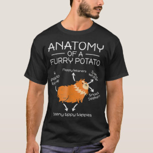 T-shirt Anatomie d'une pomme de terre fourrée Roue de rong