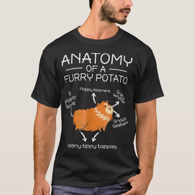 T-shirt Anatomie d'une pomme de terre fourrée Roue de rong (Devant)