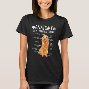 T-shirt Anatomie Golden Retriever Chien