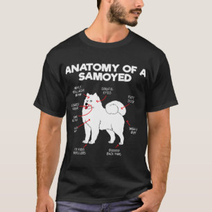 T-shirt Anatomie Samoyed Chien Chien Amoureux des chiens C