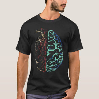 T-shirt Anatomie Santé mentale Cerveau Cœur Neurodiversité