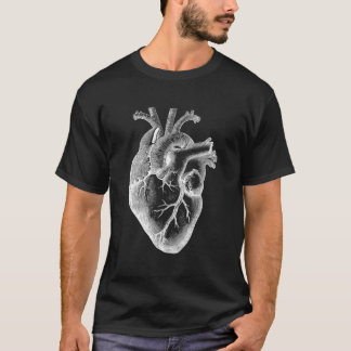 T-shirt Anatomique Coeur Humain Médicale Docteur Coeur Cad