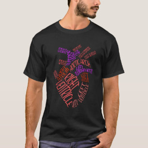 T-shirt Anatomique Hu He Cardiologie Médicale Infirmière C