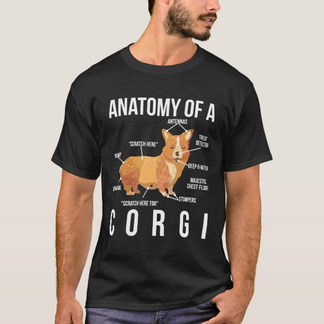 T-shirt Anatomy Of A Corgi     (Devant)