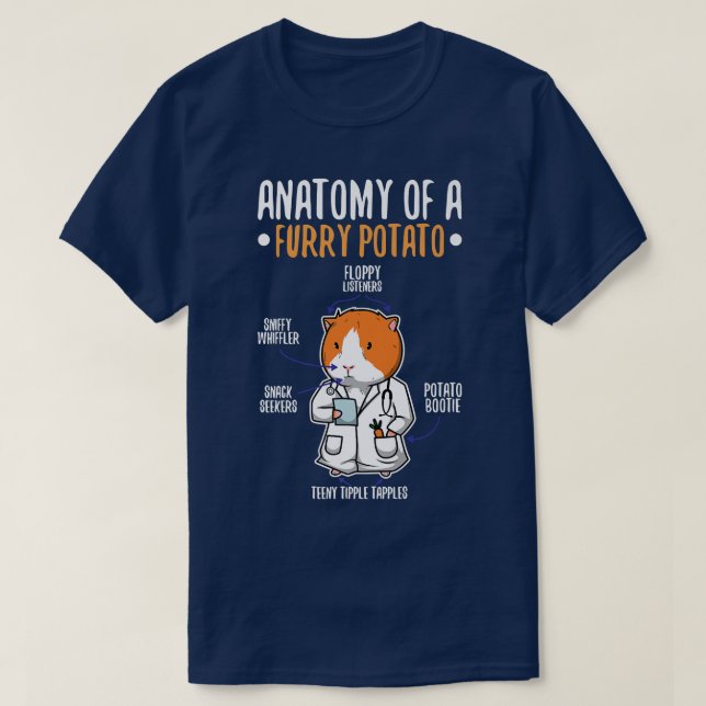 T-shirt Anatomy Of A Furry Potato 8 (Design devant)