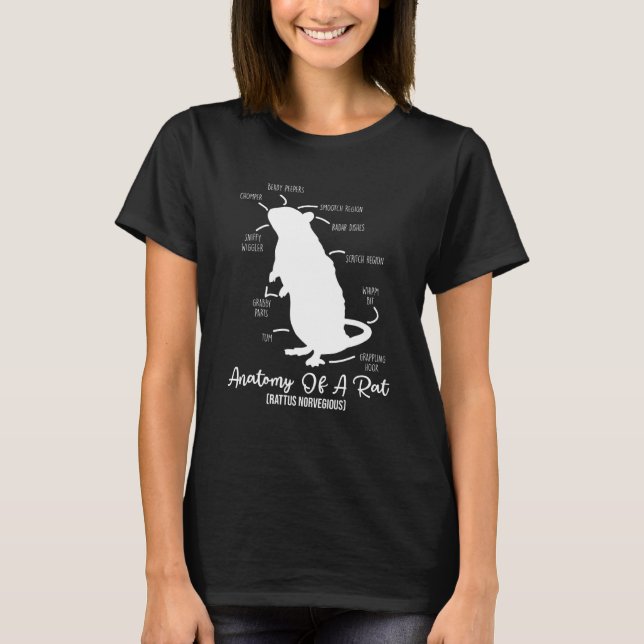 T-shirt Anatomy Of Rat For Any Rat Lovers and Pet Rat Owne (Devant)