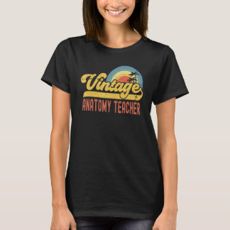 T-shirt Anatomy Teacher Vintage Sunset Profession Retro Jo