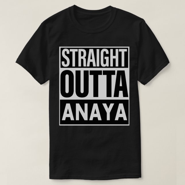 T-shirt Anaya Nom Droite Outta Anaya (Design devant)