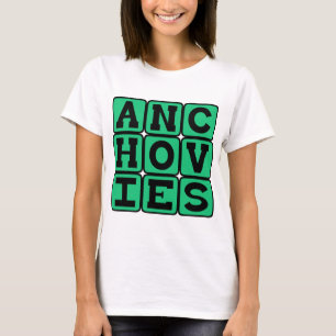 T-shirt Anchois, Garniture de Salade Savoureuse