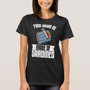 T-shirt Anchois sardines plats de poisson conserve de pois