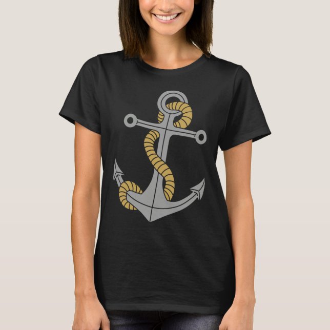 T-shirt Anchor Sailboat Nautical Sailor Anchor Sailing (Devant)