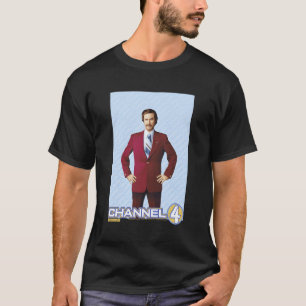 T-shirt Anchorman Ron Burgundy Channel 4 Portrait