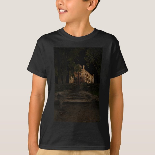 T-shirt Ancien château dans la forêt (Devant)