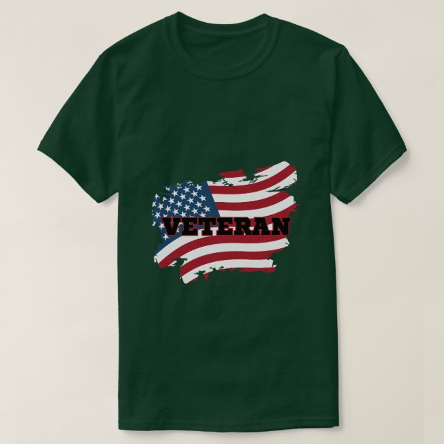 T-shirt Ancien combattant de l'armée (Design devant)