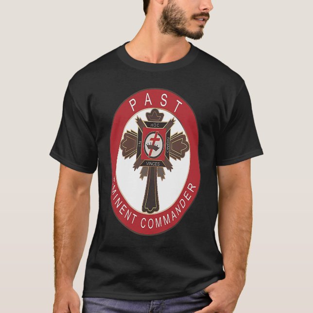 T-shirt Ancien Commandant Chevalier Templier York Rite M (Devant)