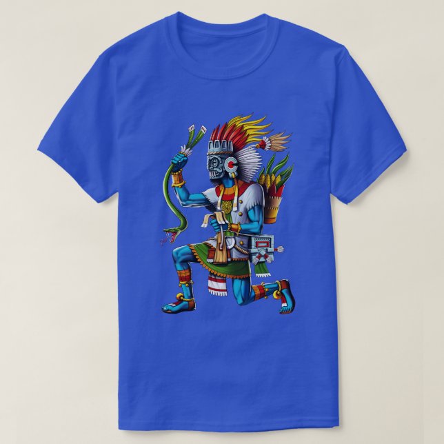 T-shirt Ancien Dieu aztèque Tlaloc (Design devant)