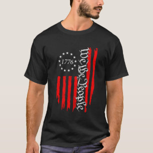 T-shirt Ancien Drapeau Américain 4 Juillet 1776 Nous Le Pe
