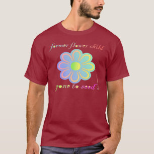 T-shirt Ancien enfant de fleur allé pour semer
