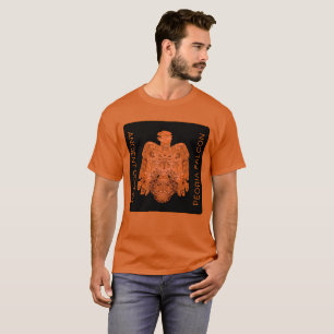 T-shirt Ancien Faucon Peoria En Cuivre Restauré