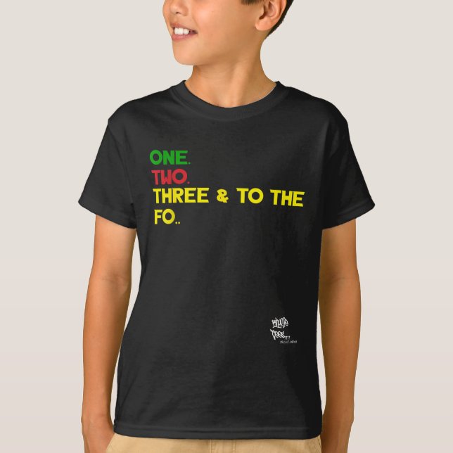 T-shirt Ancien Hip hop Rap Merch Un Deux Trois Devis 9 (Devant)