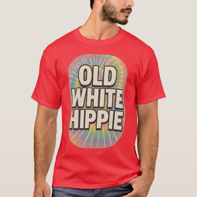 T-SHIRT ANCIEN HIPPIE BLANC (Devant)