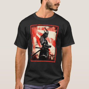 T-shirt Ancien Japonais Samurai Bushido Katana Ronin Asie