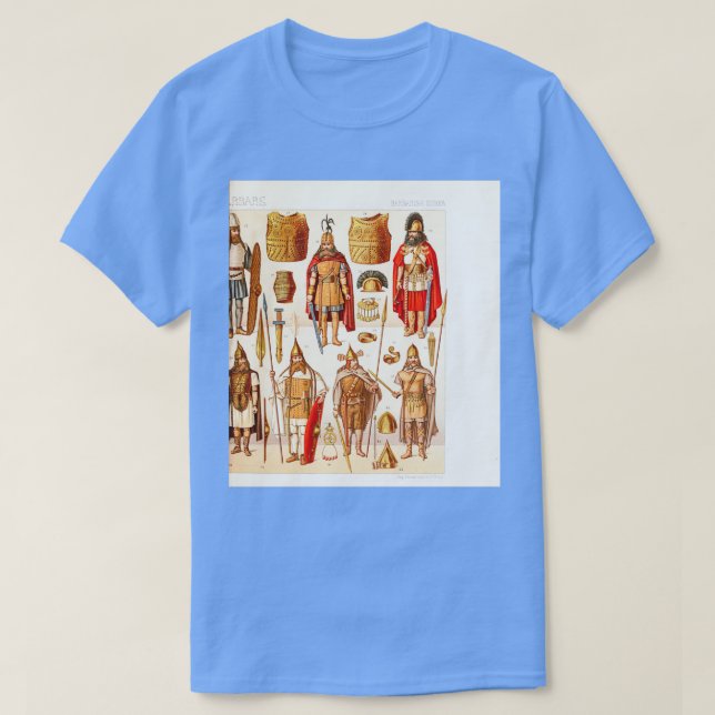 T-shirt Ancien mode et accessoires barbares (Design devant)