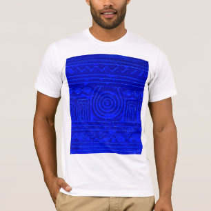 T-shirt Ancien Motif mésopotamien sumérien bleu