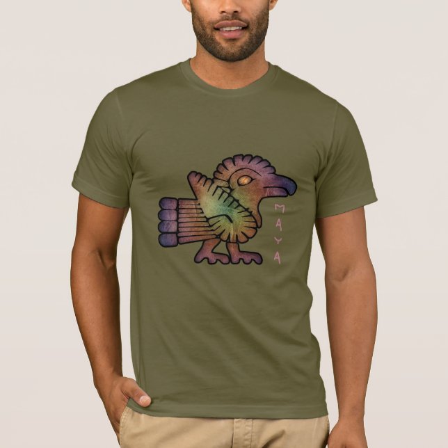T-shirt Ancien oiseau maya (Devant)