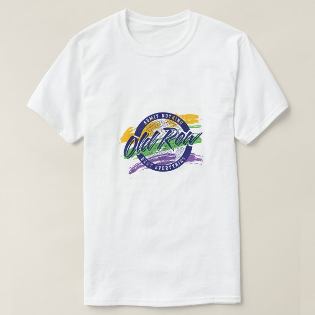 T-shirt Ancien Rangée Mardi Gras Cercle (Design devant)