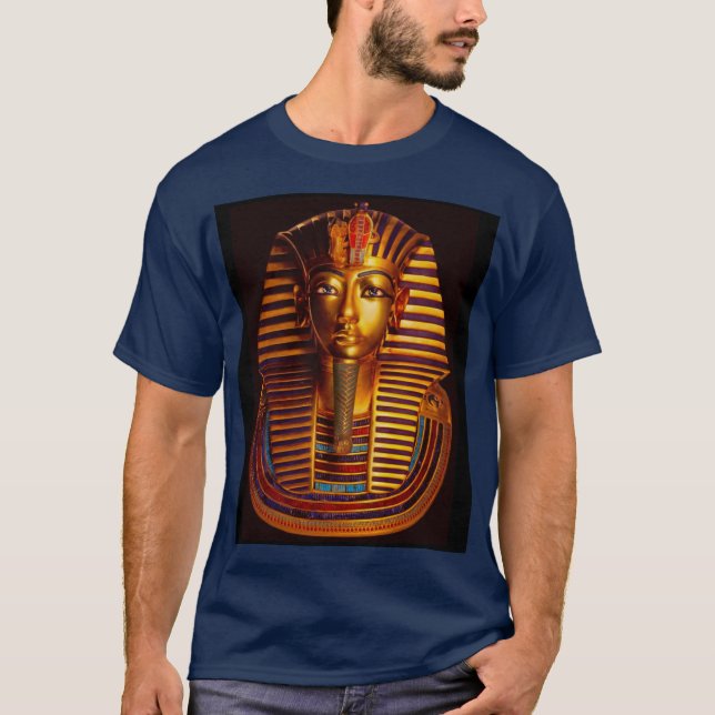 T-shirt Ancien roi égyptien Tutankhamon Gold Burial Masque (Devant)