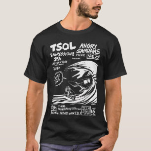 T-shirt Ancienne affiche de concert punk L.A. 1982 - TSOL
