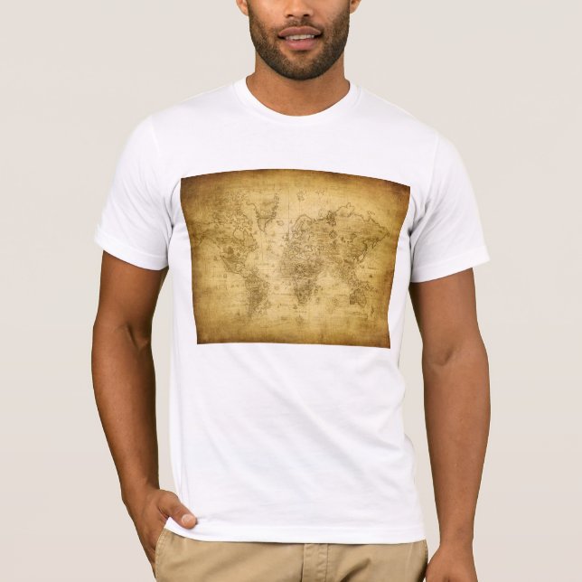 T-shirt Ancienne carte Fuzzy Express® (Devant)