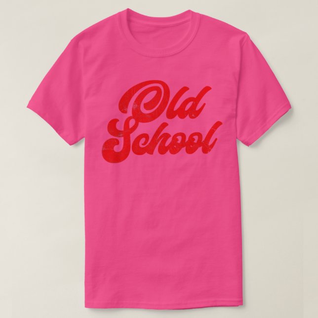 T-shirt ANCIENNE ÉCOLE Retro Style Design original (Design devant)