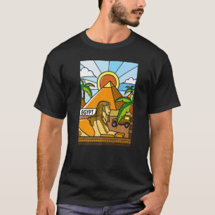 T-shirt Ancienne Egypte Sphinx et Pyramides égyptiennes An