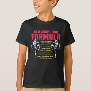 T-shirt Ancienne Formule de Muay Thai Boxeur de Kickboxing