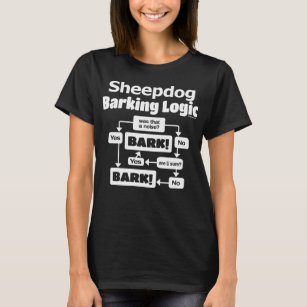 T-shirt Ancienne logique de l'écorce pour chien de berger